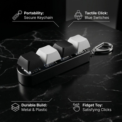 4 key finger button stress relief toys